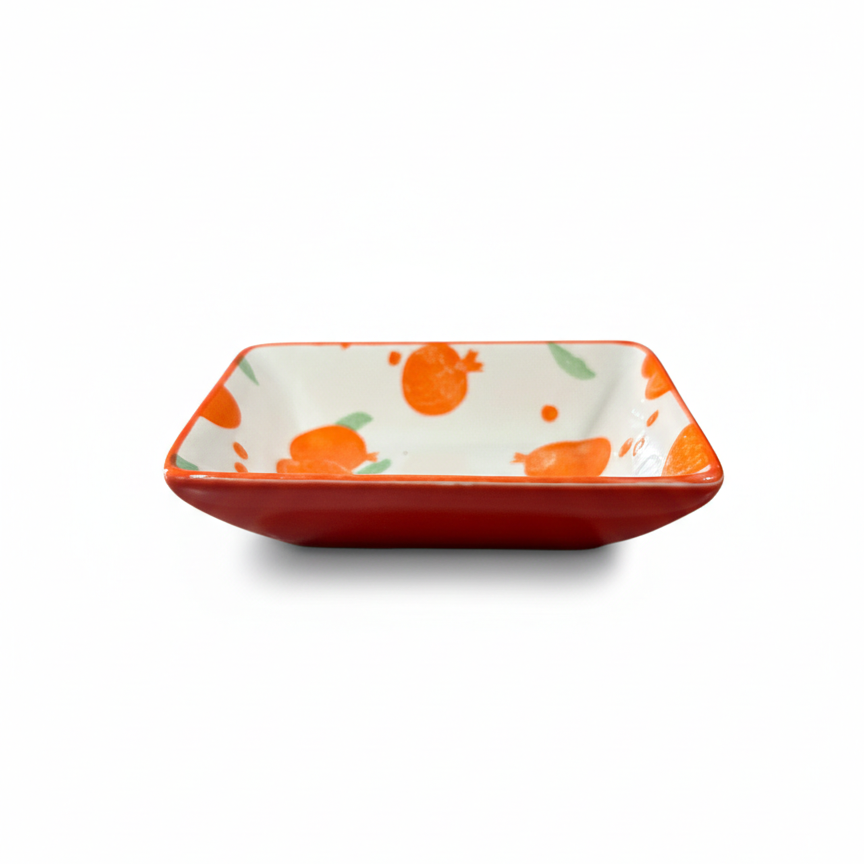 Fuente rectangular naranjas