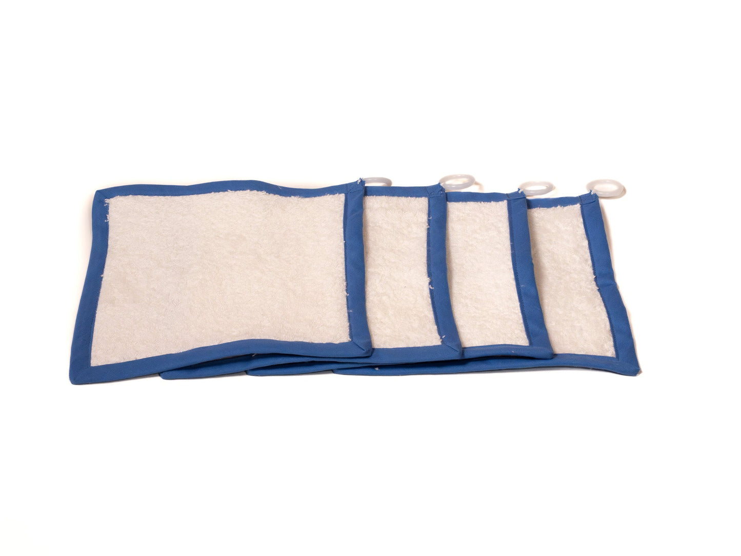 Pack (4) toalla con anilla AZUL CLARO