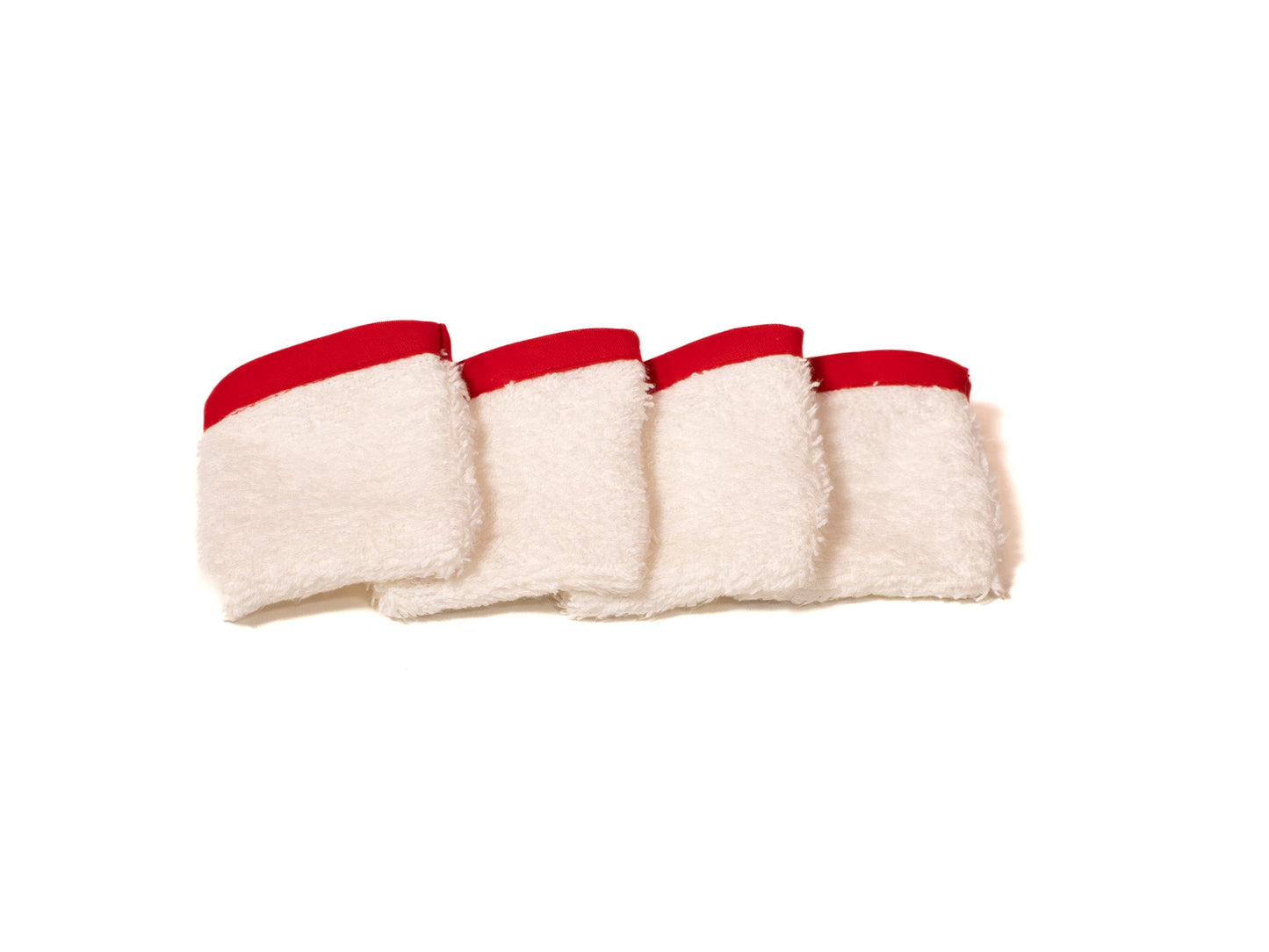 Pack (4) guantes de mano sin anilla ROJO