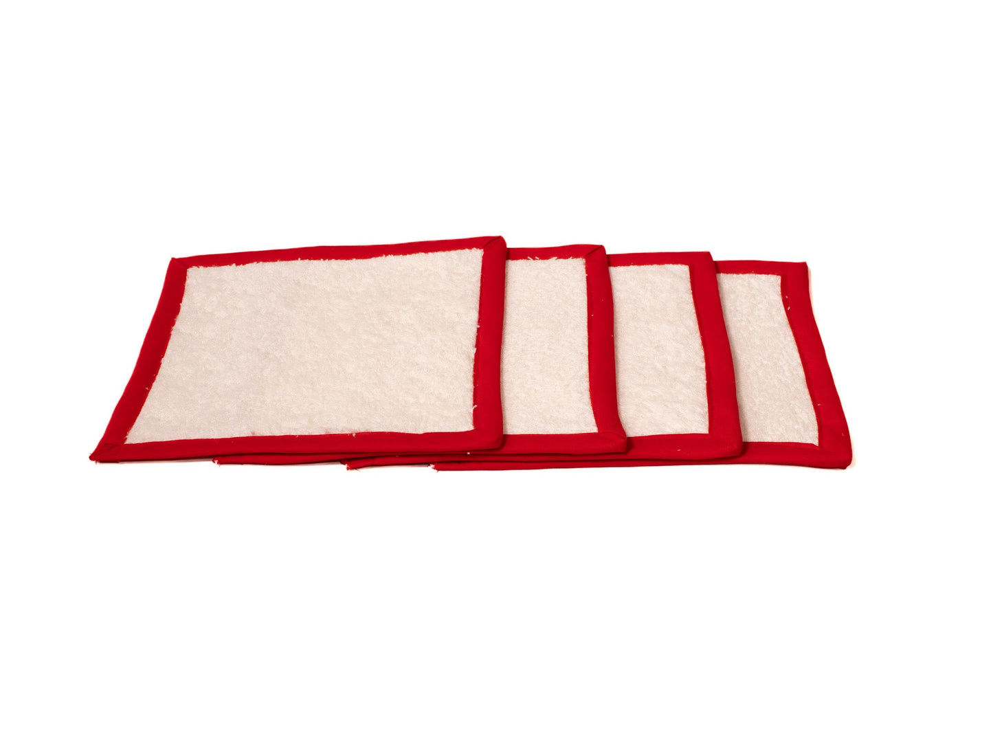 Pack (4) toalla sin anilla ROJO