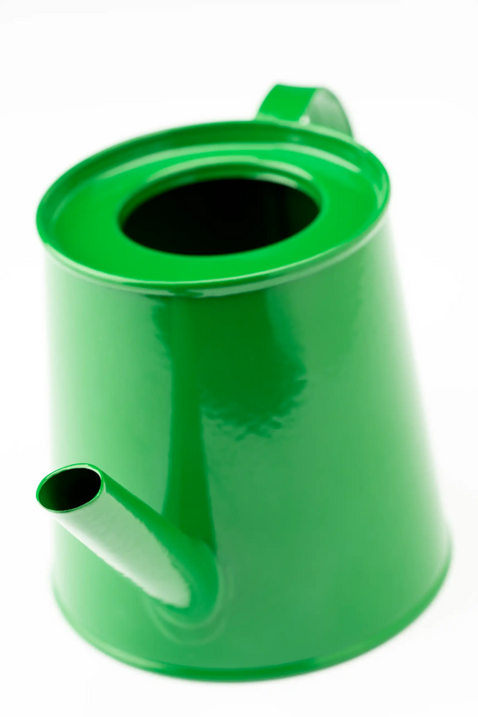 Regadera metal pequeña, verde
