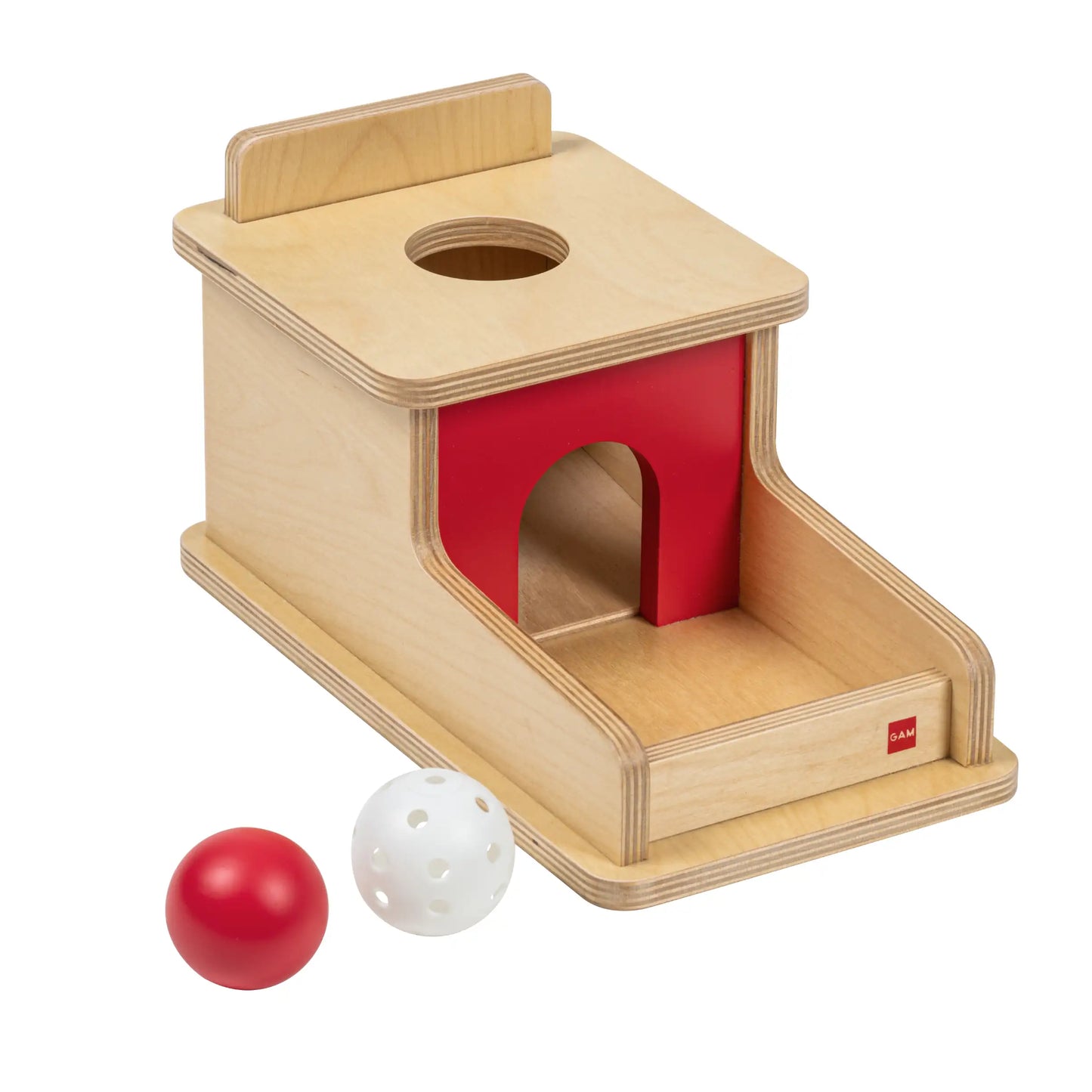 Caja con bandeja y pelota GAM