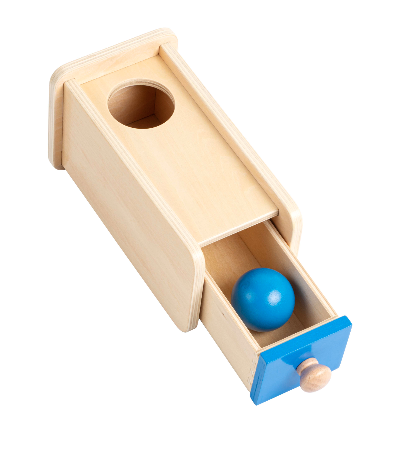 Caja con cajón y pelota