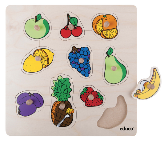Encajes frutas, 10 piezas