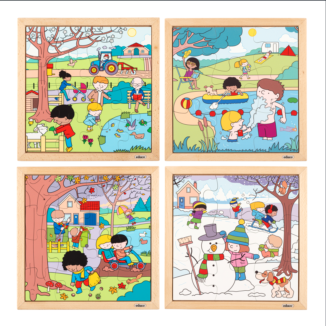 Pack puzzles 4 estaciones