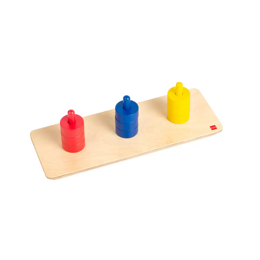 Clavijas verticales, con aros de colores