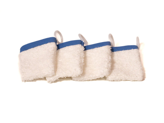Pack (4) guantes de mano con anilla AZUL CLARO