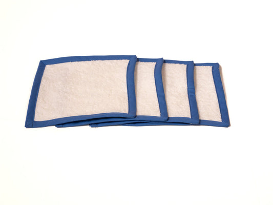 Pack (4) toalla sin anilla AZUL CLARO