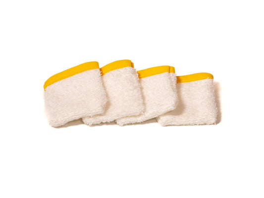 Pack (4) guantes de mano sin anilla AMARILLO