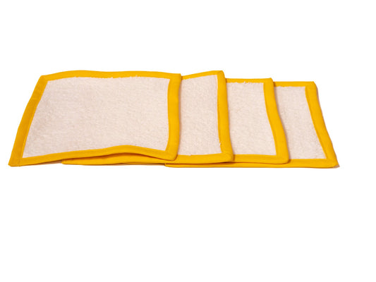 Pack (4) toalla sin anilla AMARILLO