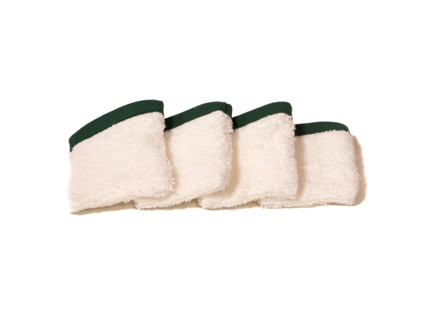 Pack (4) guantes de mano sin anilla VERDE OSCURO