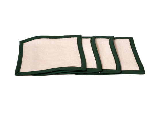 Pack (4) toalla sin anilla VERDE OSCURO