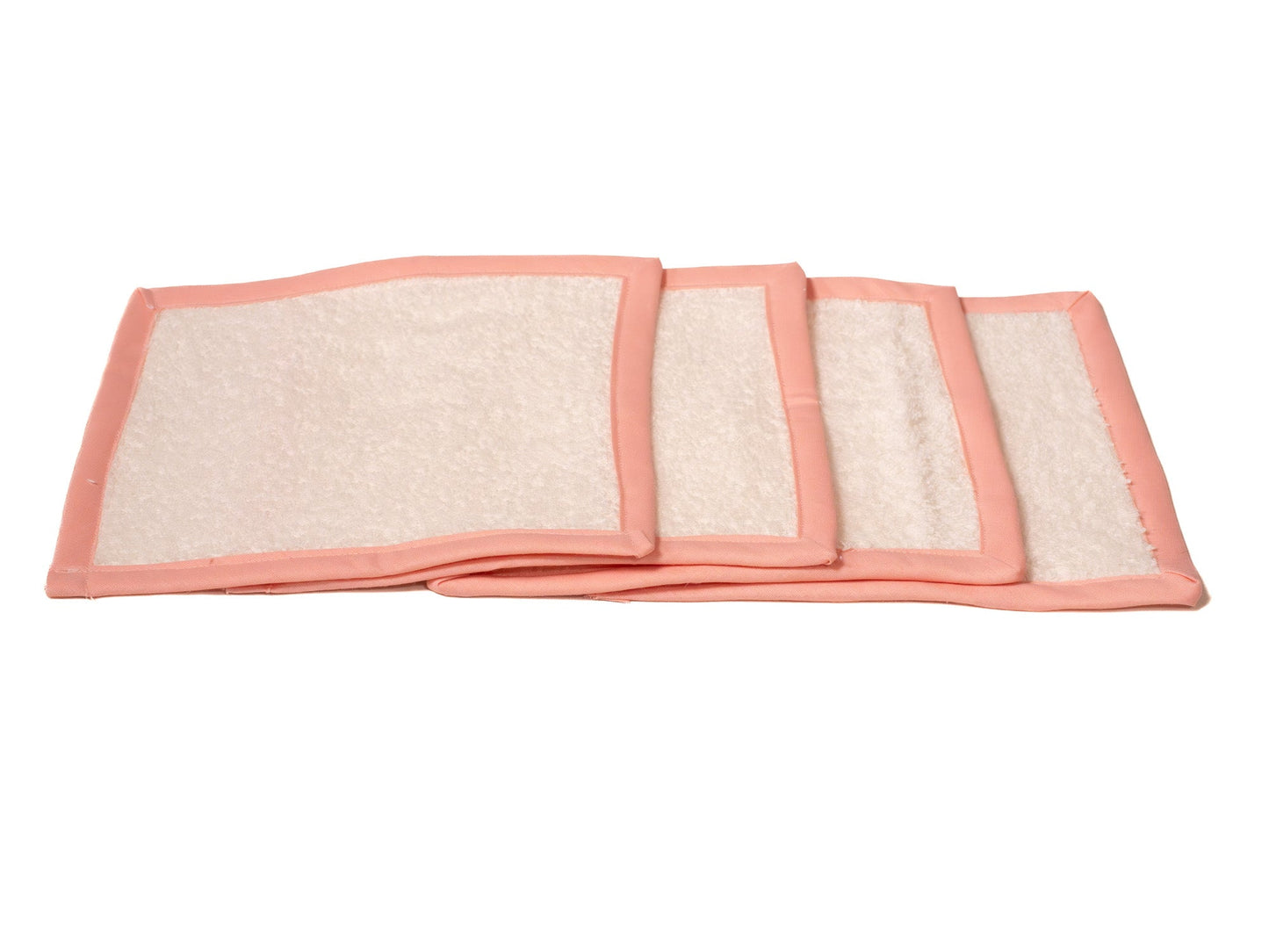 Pack (4) toalla sin anilla ROSA PASTEL (bies)