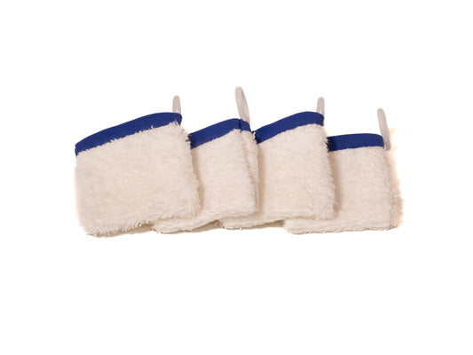 Pack (4) guantes de mano con anilla AZUL ELÉCTRICO