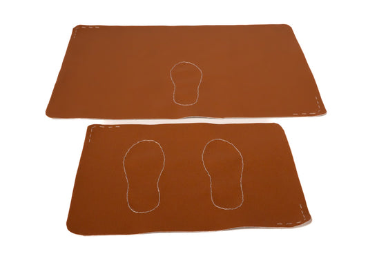 Pack tapetes zapatos MARRÓN CLARO