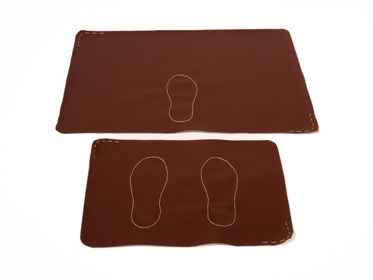 Pack tapetes zapatos MARRÓN OSCURO