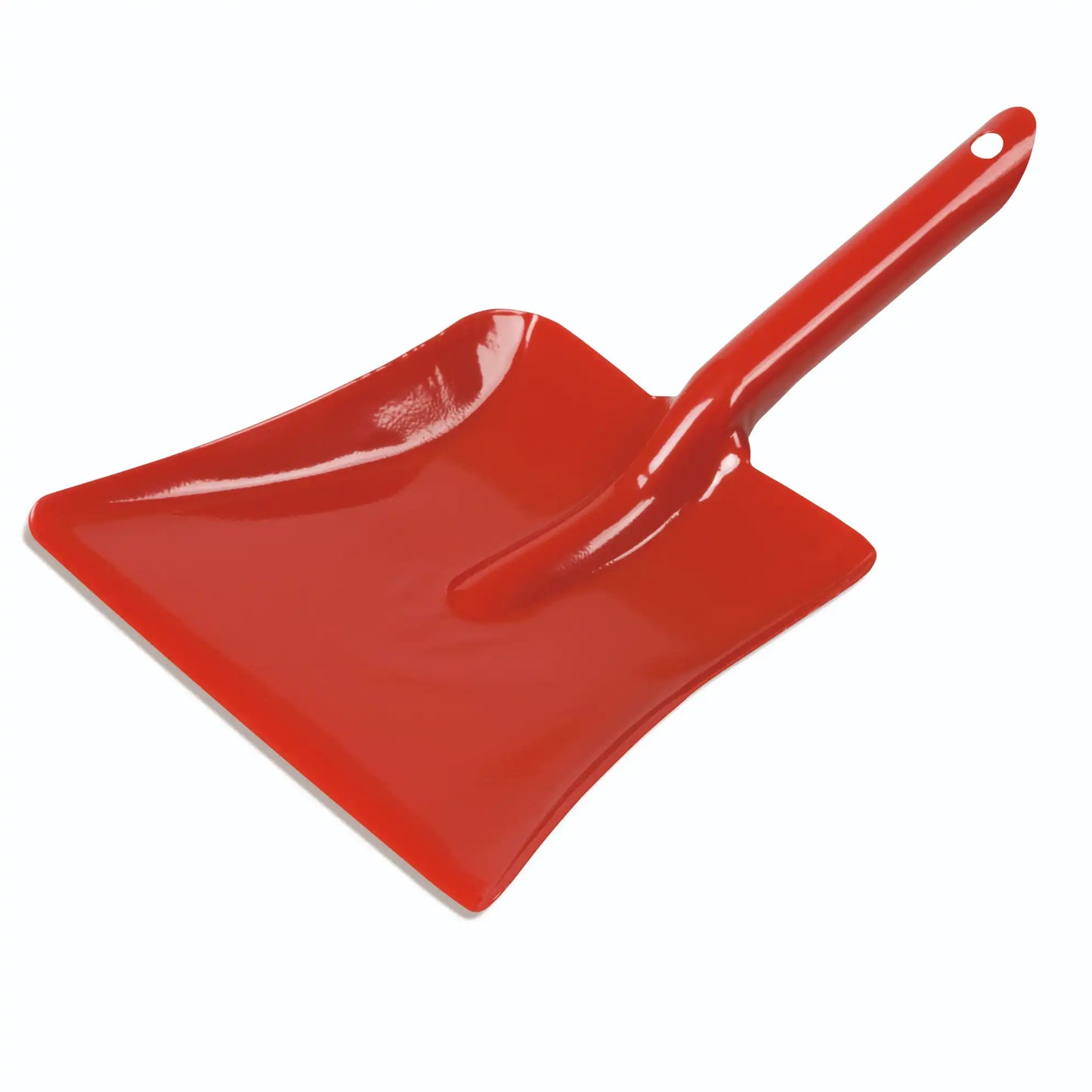 Recogedor metal, rojo